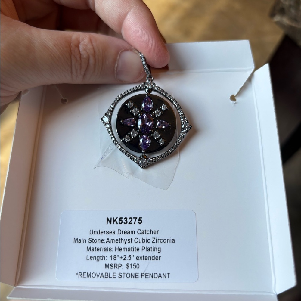 NEW Sirens Sealed Undersea Dream Catcher Amethyst Pendant Only From Bomb Party!